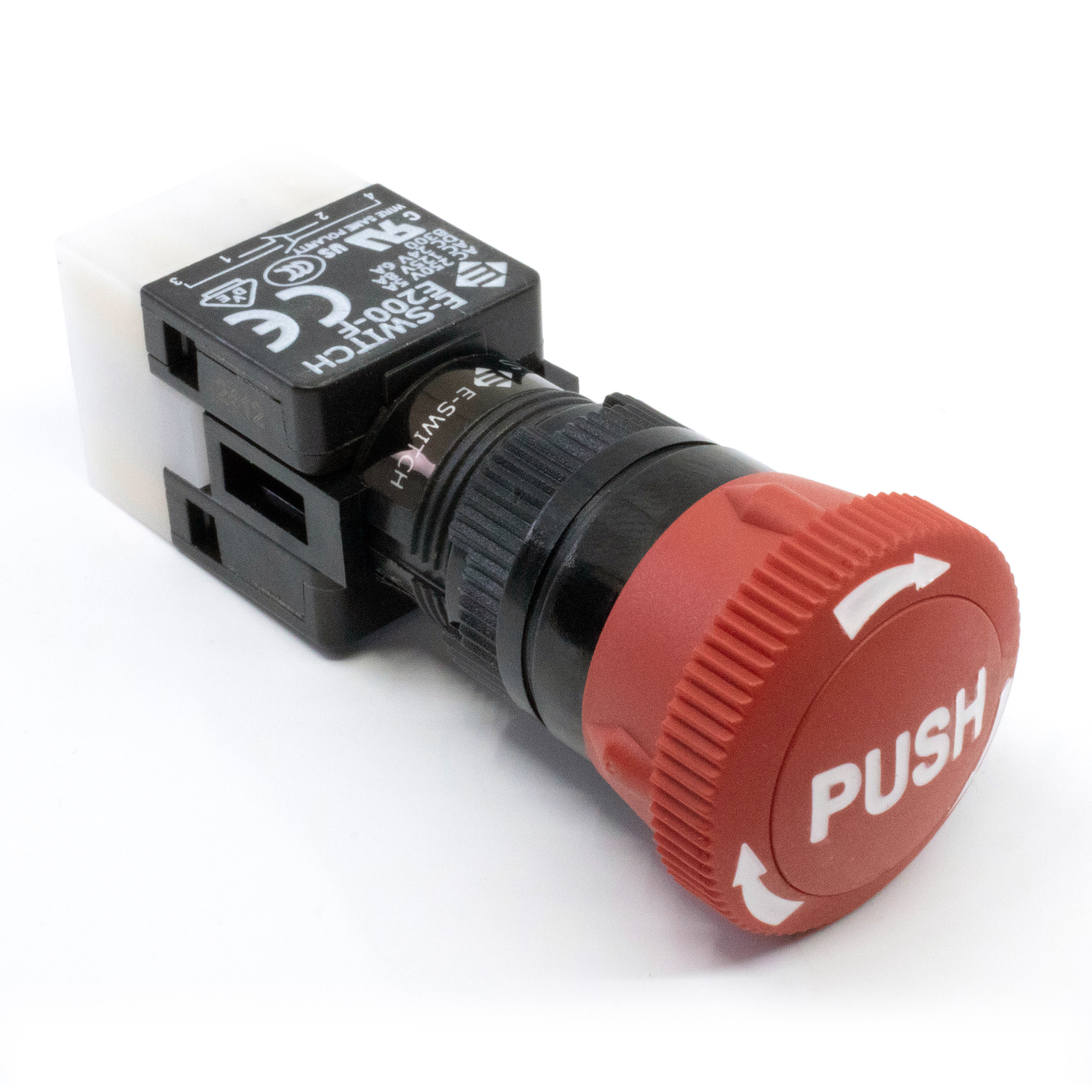 E200 Series Emergency Stop, Pushbutton Switch