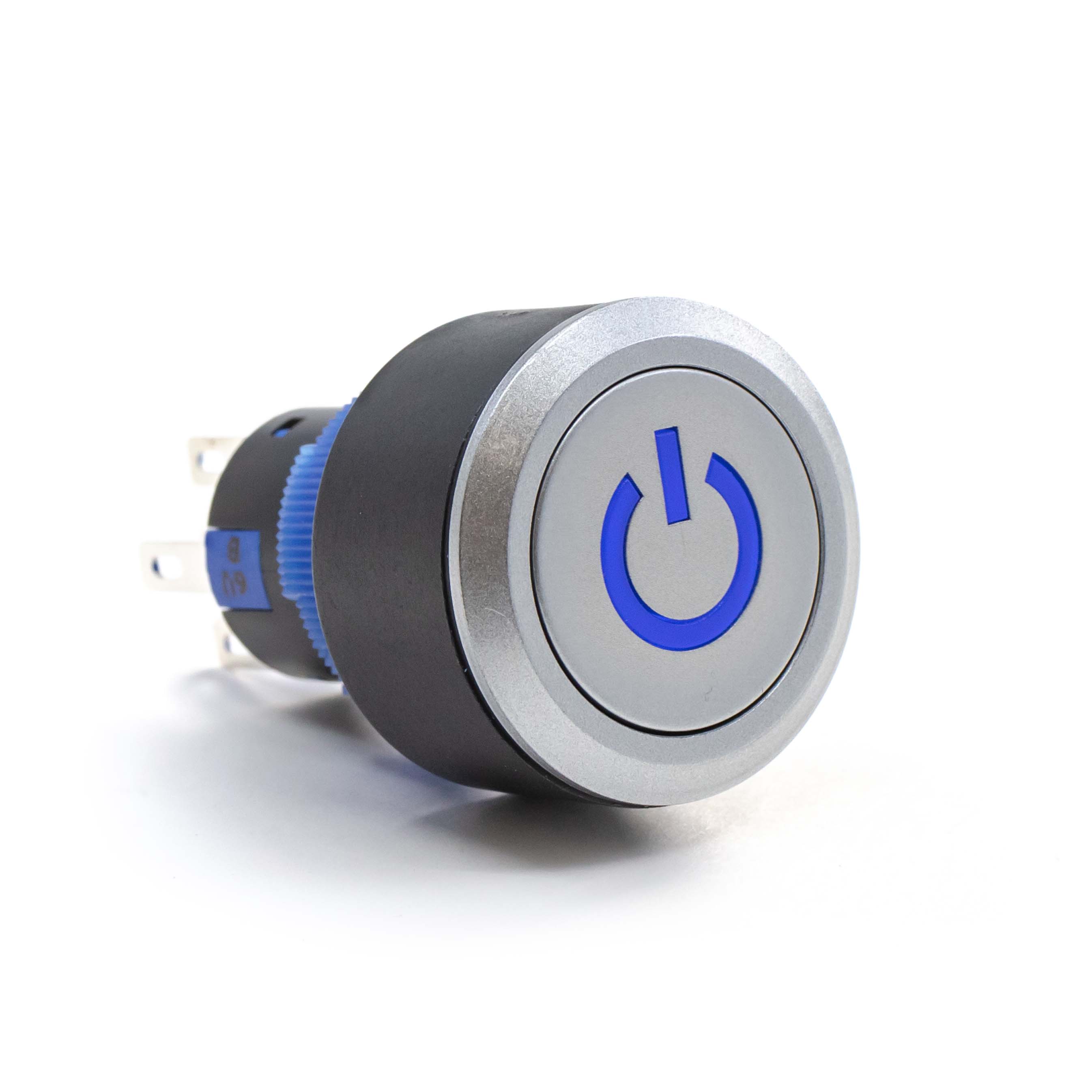 کلید فشاری چراغ‌دار سری LB22 - E-Switch