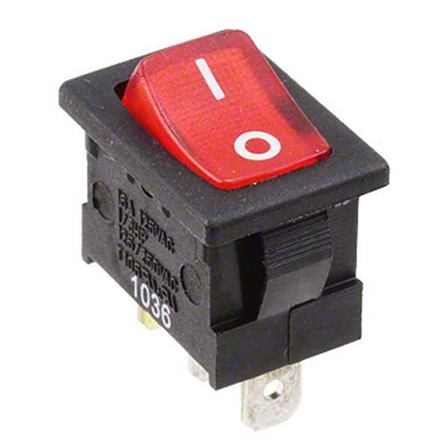 RA1 Series Illuminated, Power Rocker Switch with PVC Cap