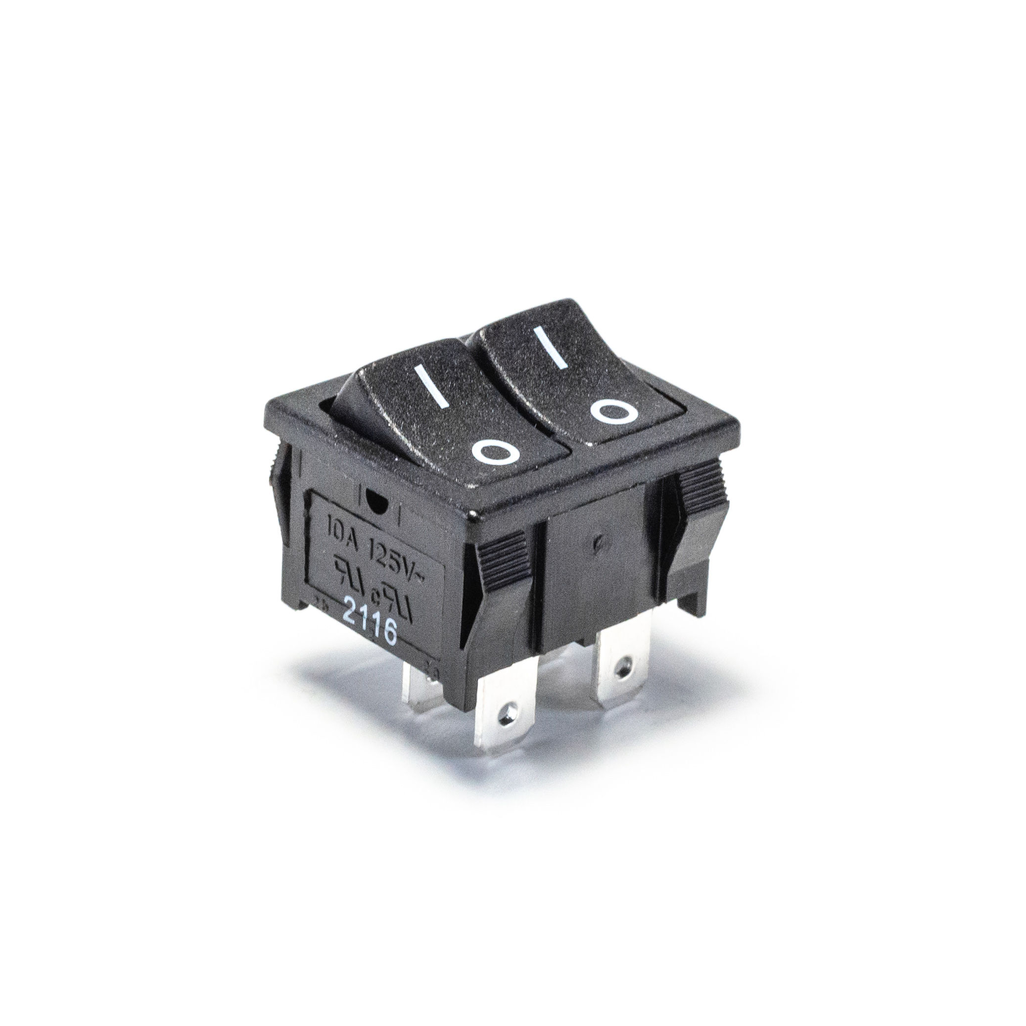 RA2 Series Dual Power Rocker Switch with PVC Cap