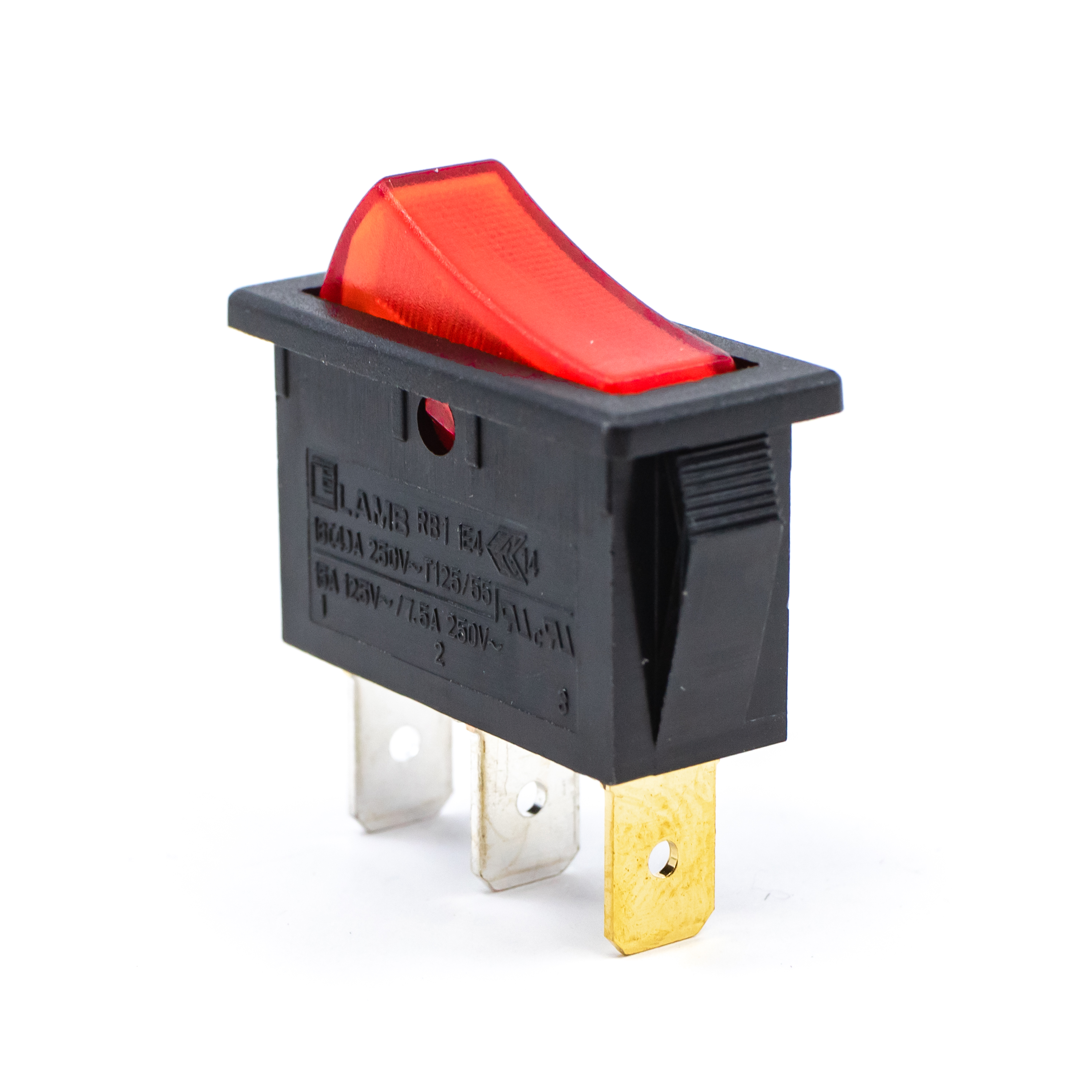 RB1 Series Illuminated, Power Rocker Switch with PVC Cap