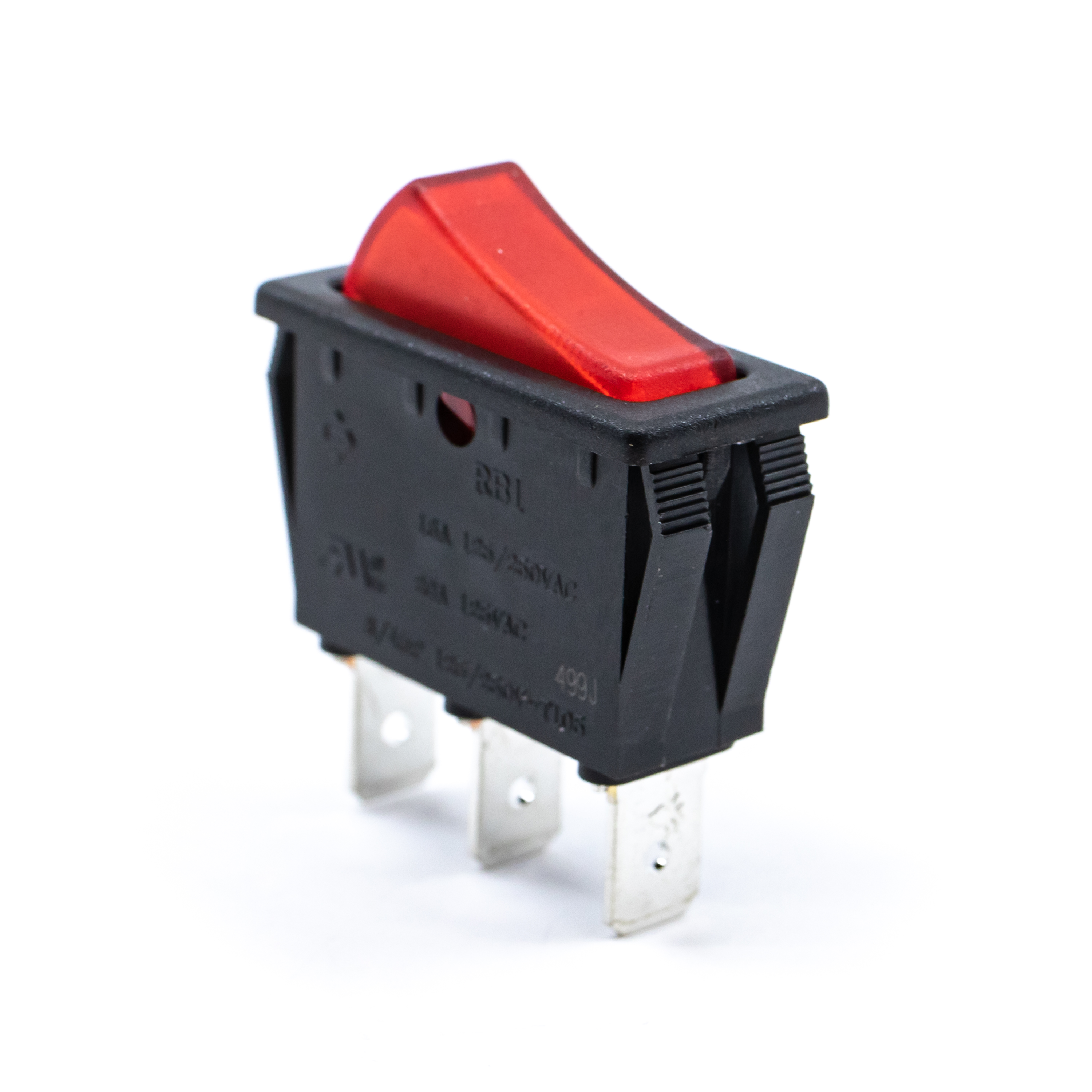 RB1 Series Illuminated, Power Rocker Switch with PVC Cap