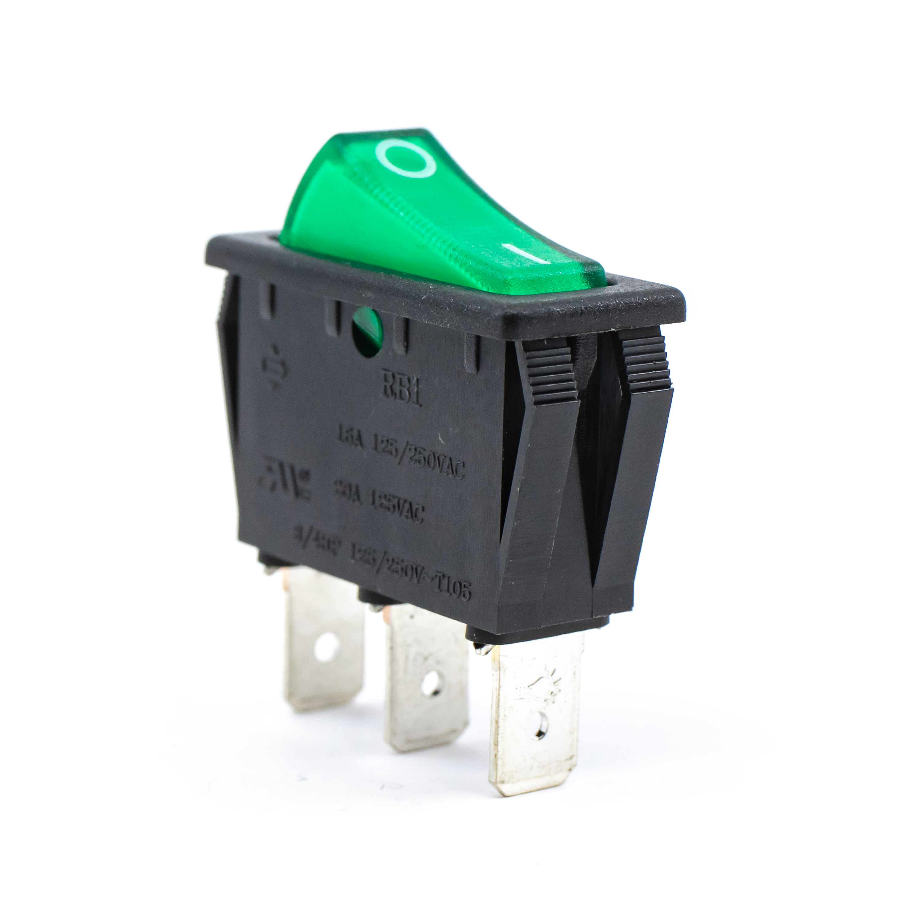RB1 Series Illuminated, Power Rocker Switch with PVC Cap