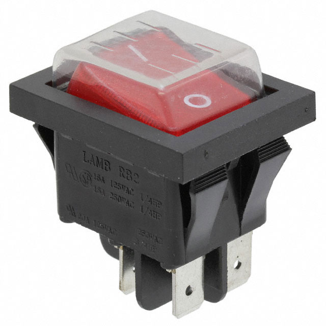RB2 Series Illuminated, Power Rocker Switch with PVC Cap
