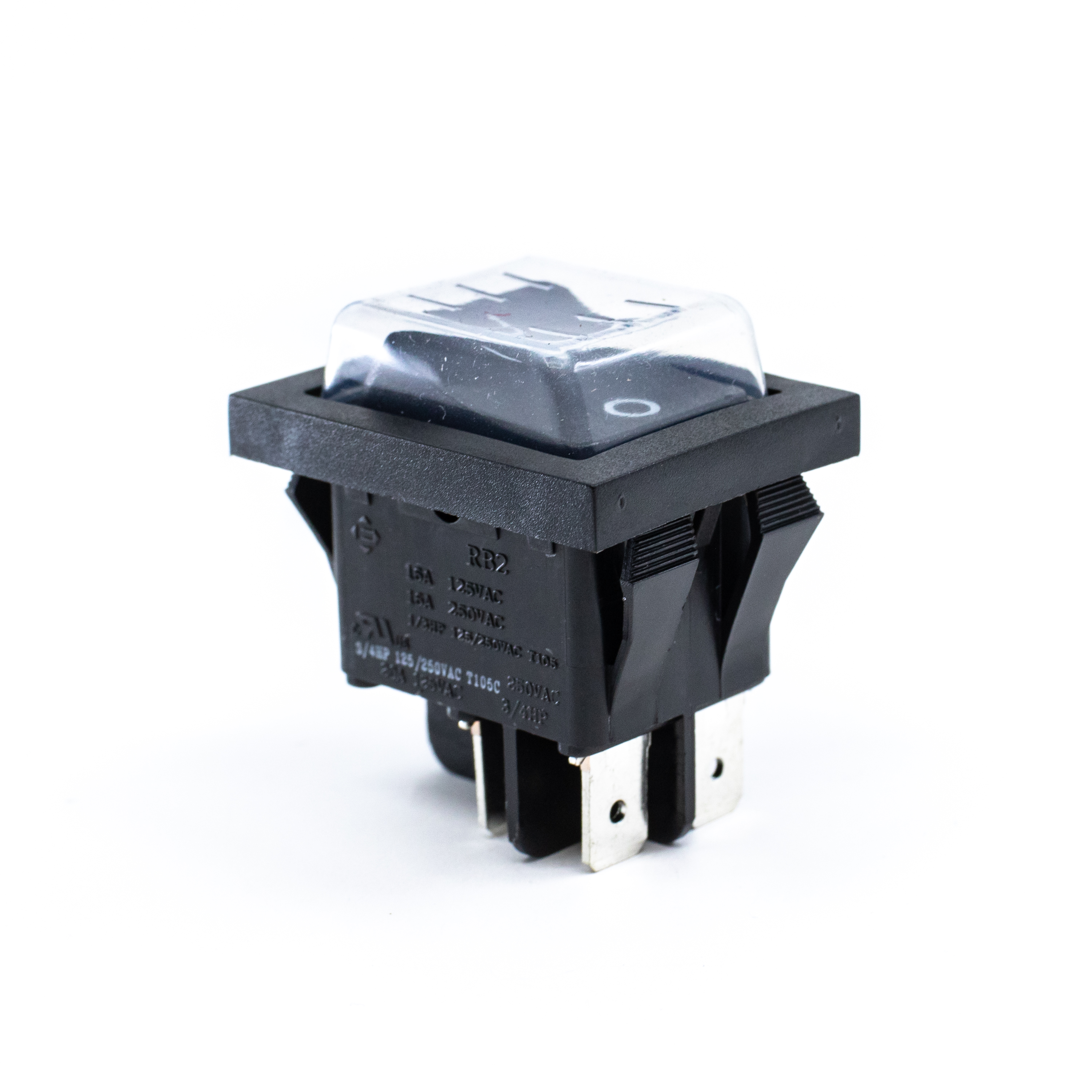 RB2 Series Illuminated, Power Rocker Switch with PVC Cap