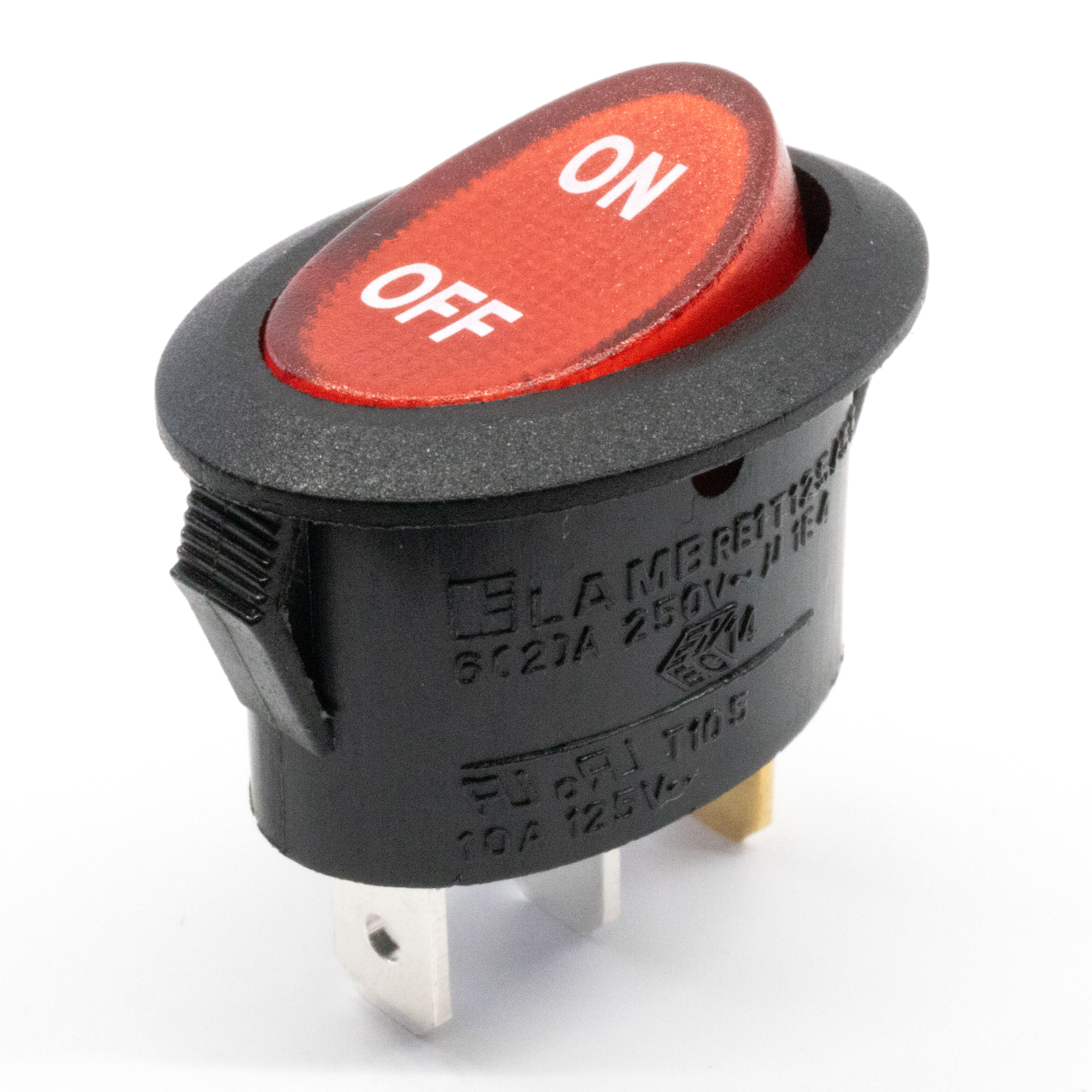 RE1 Series Oval, Illuminated, Power Rocker Switch
