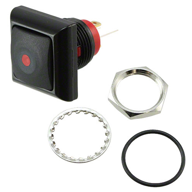 RP8400 Series Square, Illuminated Pushbutton Switch