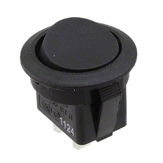 RR1 Series Round, Illuminated, Power Rocker Switch with PVC Cap
