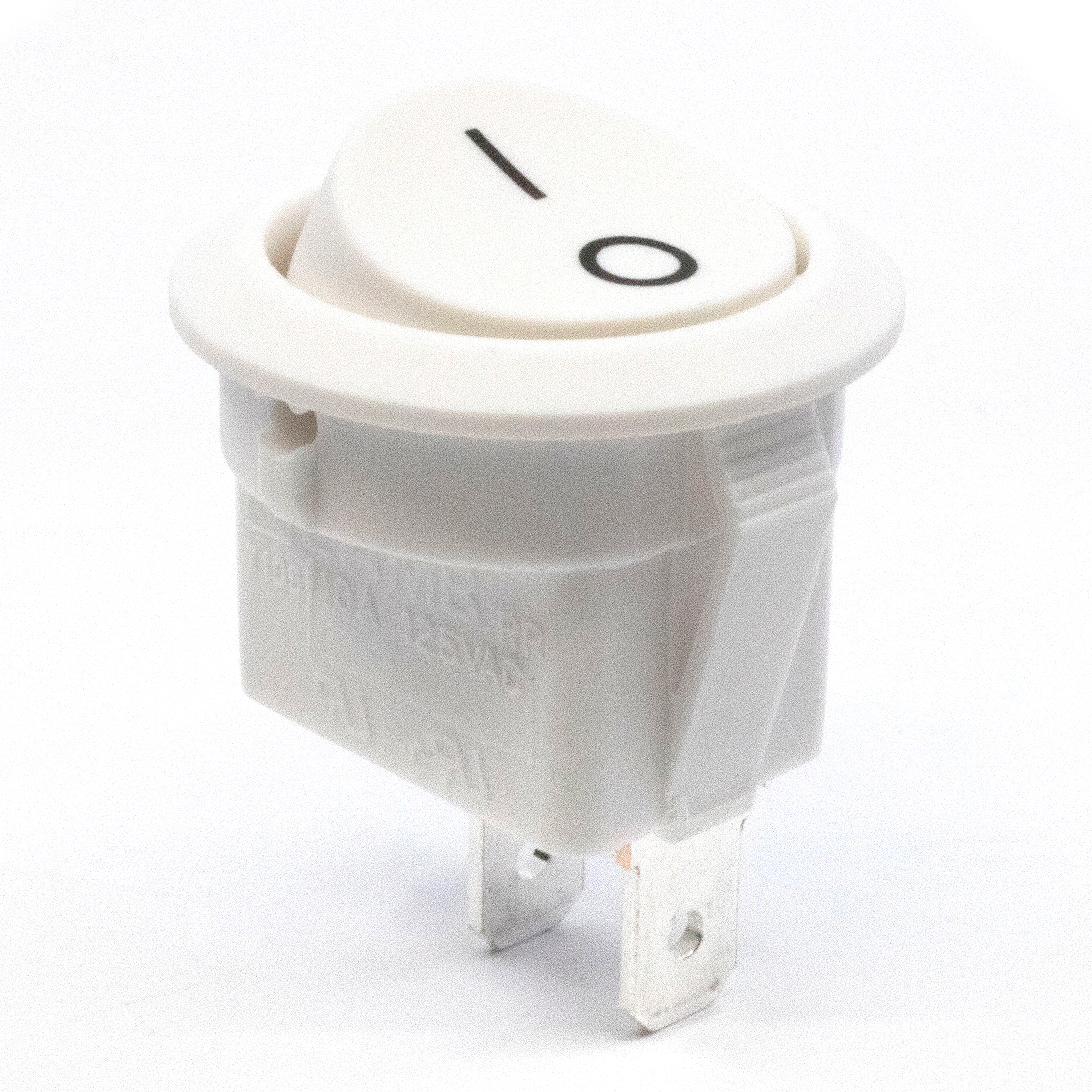 RR1 Series Round, Illuminated, Power Rocker Switch with PVC Cap