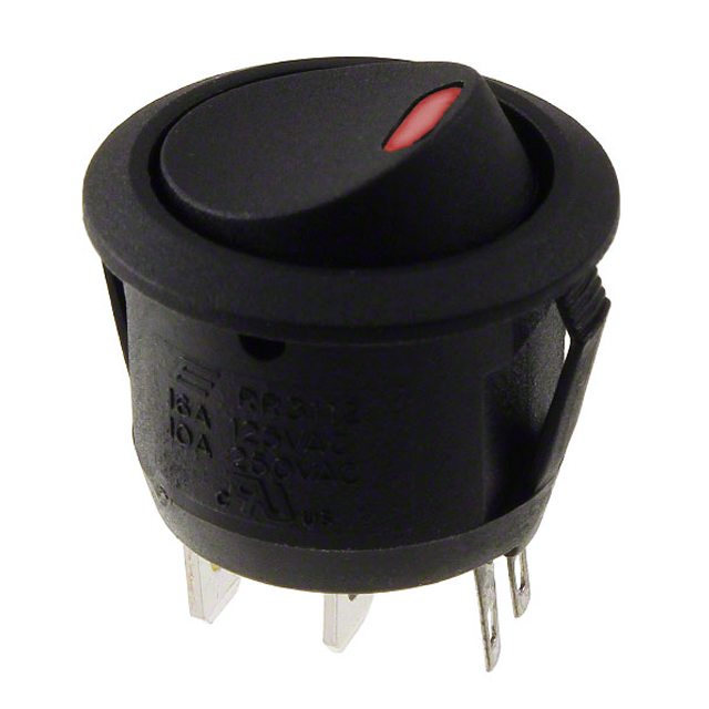 RR3112 Series Round, Illuminated, Power Rocker Switch