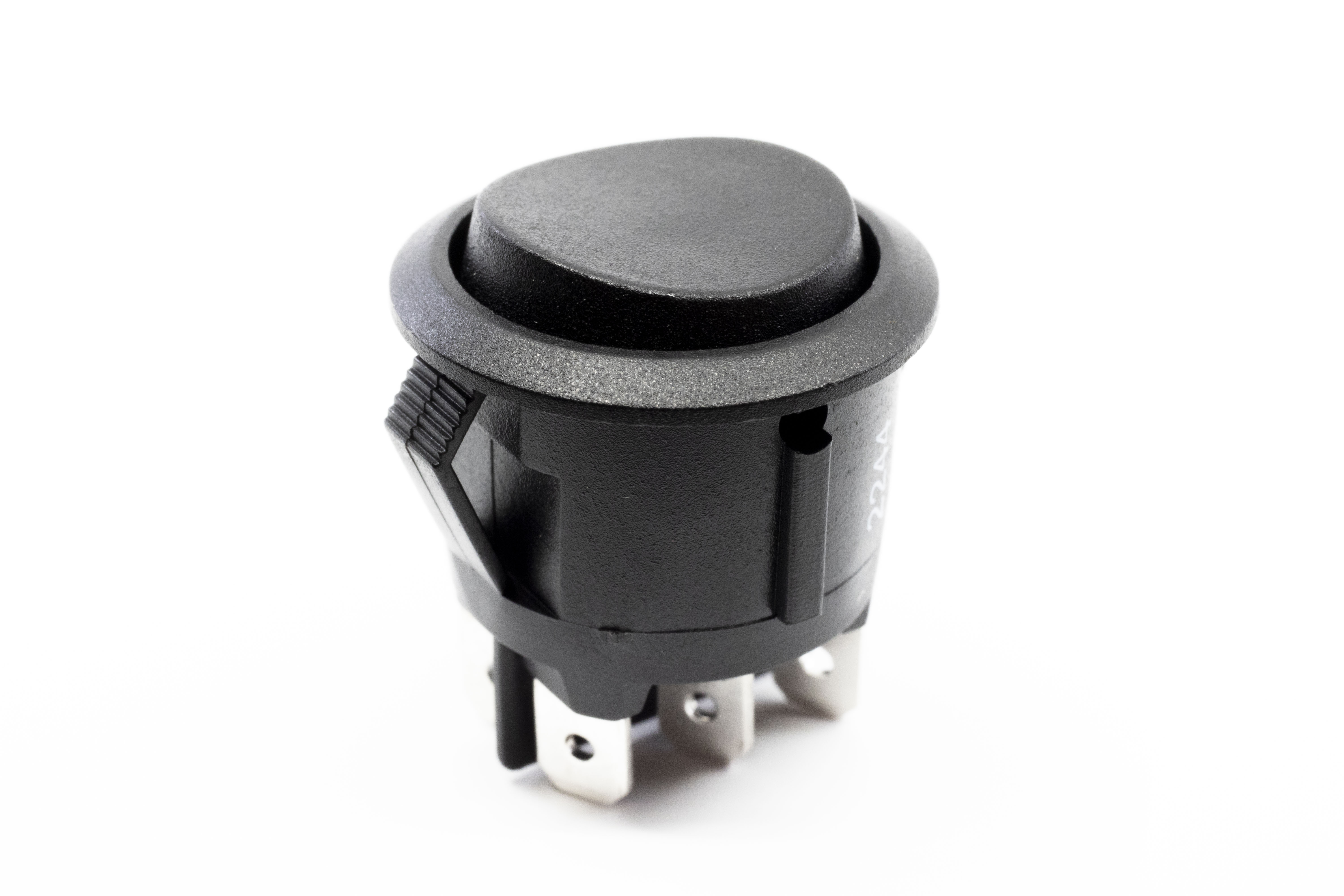 RRA Series Round, Illuminated, Power Rocker Switch with PVC Cap